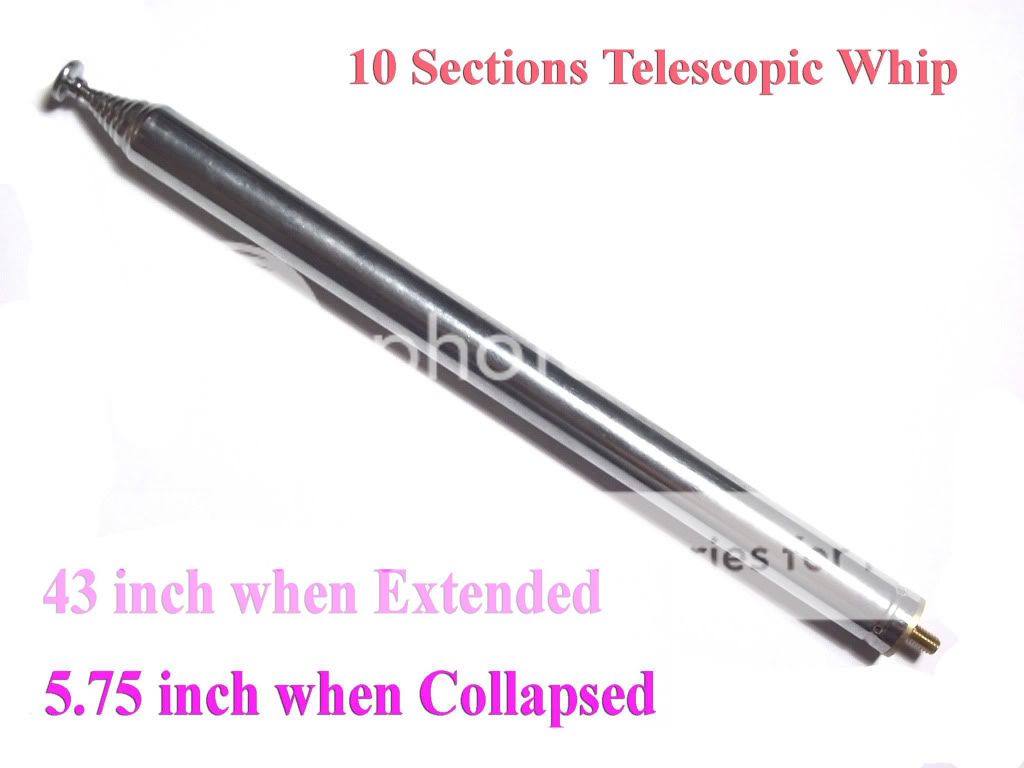 43 inches Long Telescopic Antenna Whip Ham Radio Project RC toy Radio