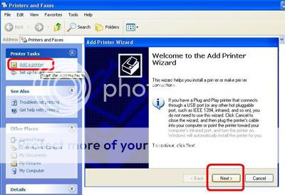 Cara sharing printer